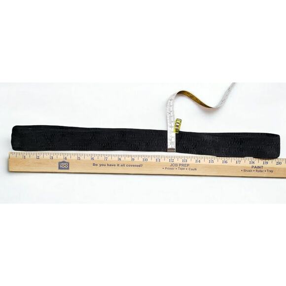 Polagram Textured Velour Midi Dress L V-Neck Belted Pockets Elegant Modest Fit - Picture 13 of 15